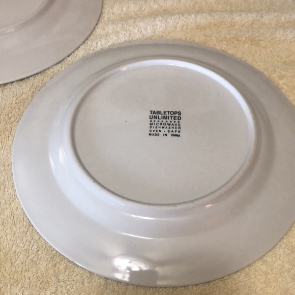 Two - Holly Ribbons Christmas 10 1/2” Dinner Plates - Picture 5 of 5